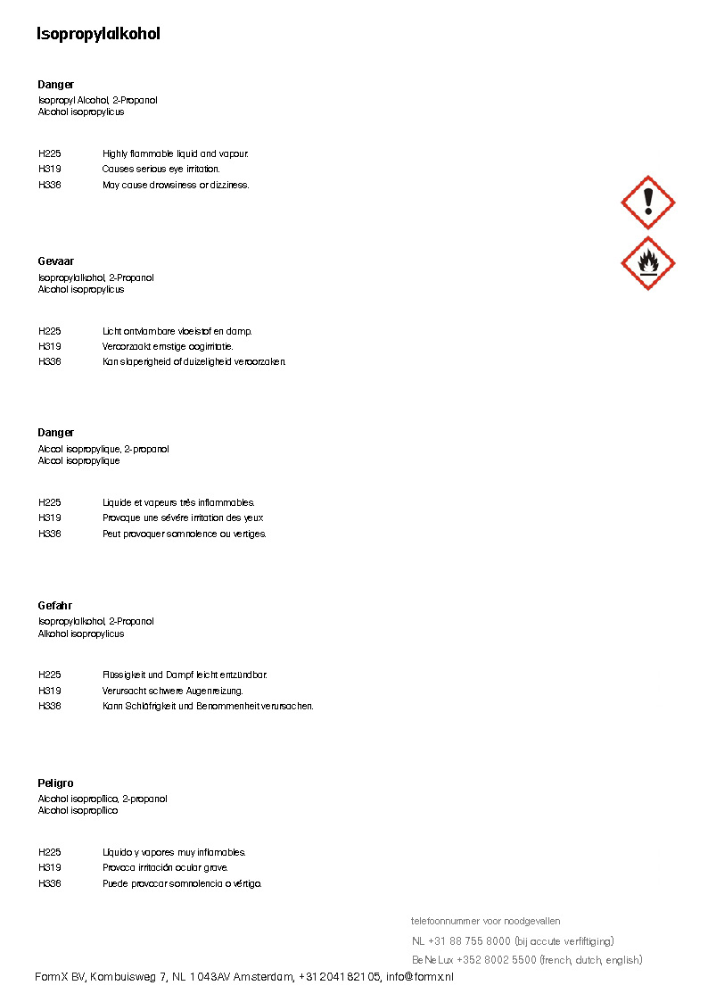 Alcohol Isopropílico Puro 99,9%, 2-Propanol