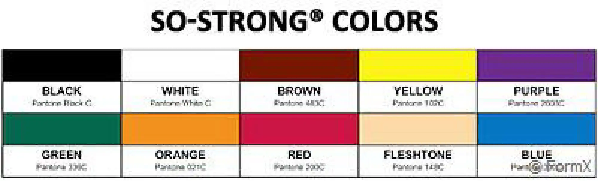 Carta de colores SO-Strong